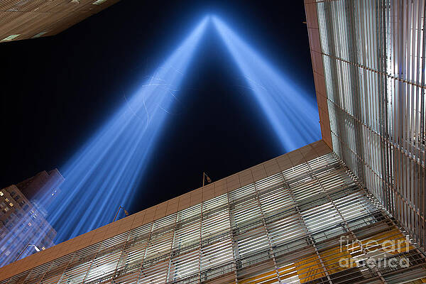 Wall Art featuring the photograph Tribute In Light XV by Clarence Holmes