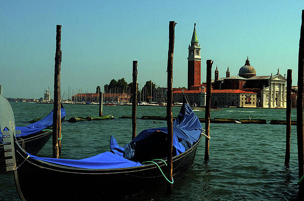 Boat Photograph - Venetian Gandola by La Dolce Vita