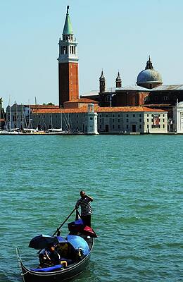 Boat Photograph - Venice Gandola by La Dolce Vita