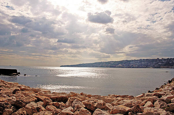 Water Wall Art featuring the photograph View From Napoli by La Dolce Vita