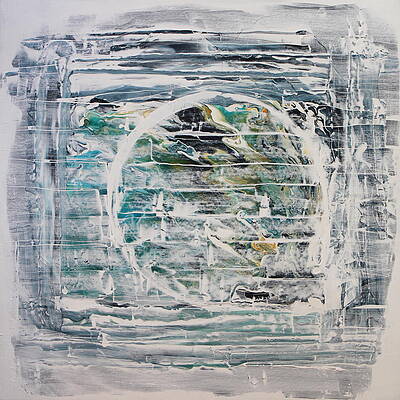 Textured Wall Art featuring the painting Water Blink by Madeleine Arnett