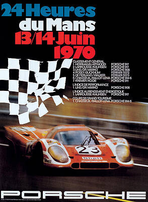 1970 Le Mans Porsche Racing Poster Digital Art