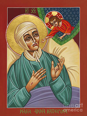 Wall Art featuring the painting Blessed Anne Catherine Emmerich 152 by William Hart McNichols