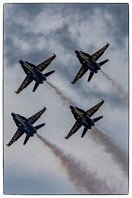 Transportation Wall Art featuring the photograph Blue Angels #1 by Rob Narwid