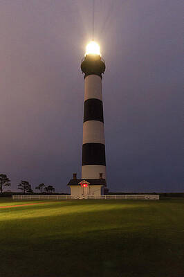 Lighthouse Wall Art featuring the photograph Bodie Island Lighthouse #1 by Rob Narwid