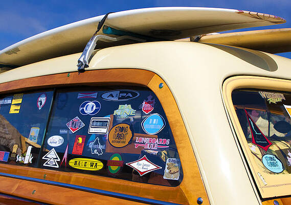 San Diego Wall Art featuring the digital art California Woodie by Waterdancer