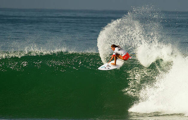 Surfer Wall Art featuring the photograph Chelsea Roett Surfer Girl #2 by Waterdancer