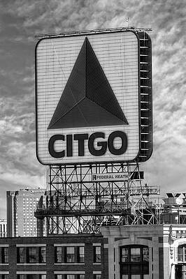 Citgo Sign in Boston Skyline Photograph