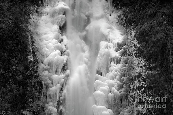 Oregon Photograph - Frozen Multnomah Falls #1 by Bruce Block