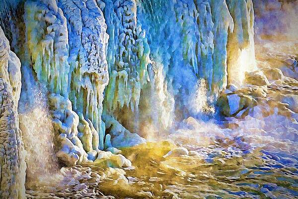 Canada Wall Art featuring the photograph Frozen Waterfall #2 by Tatiana Travelways