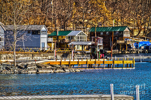 Winter Photograph - Hammondsport Docks #1 by William Norton