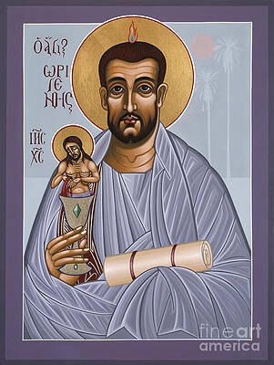 Wall Art featuring the painting Holy Theologian Origen 112 by William Hart McNichols