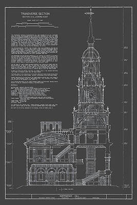Independence Hall - Philadelphia, PA - circa 1732    by Wall Artifact