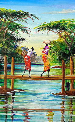 Wall Art featuring the painting L 115 #1 by Albert Lizah