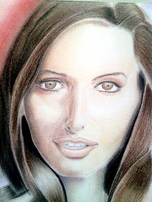 Wall Art featuring the drawing La Bonita Mujer Ie The Pretty Woman by Donald C-Note Hooker