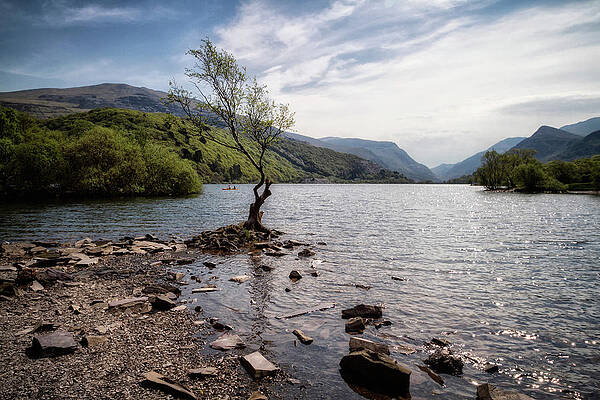 Sky Wall Art featuring the photograph Llyn Peris, Snowdonia National Park #1 by Shirley Mitchell