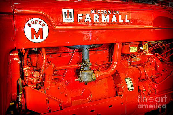 Wall Art featuring the photograph McCormick Farmall Super M #1 by Olivier Le Queinec