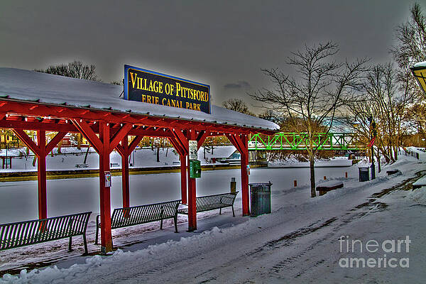 Winter Photograph - Pittsford Canal Park #1 by William Norton