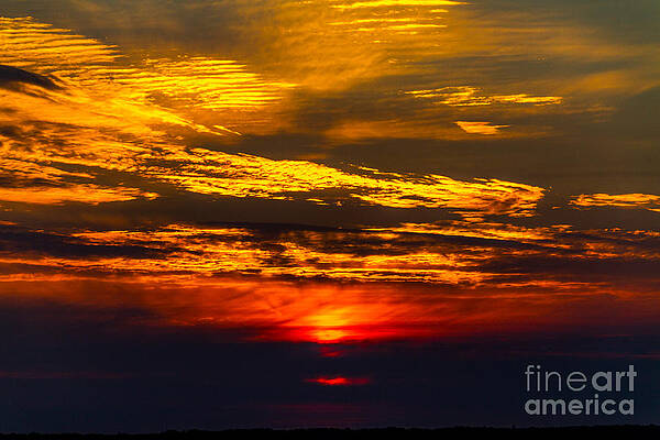 Sunrise Photograph - Red Dawn #1 by William Norton