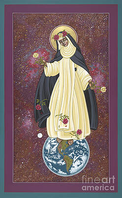 Wall Art featuring the painting Santa Rosa Patroness Of The Americas 166 #1 by William Hart McNichols