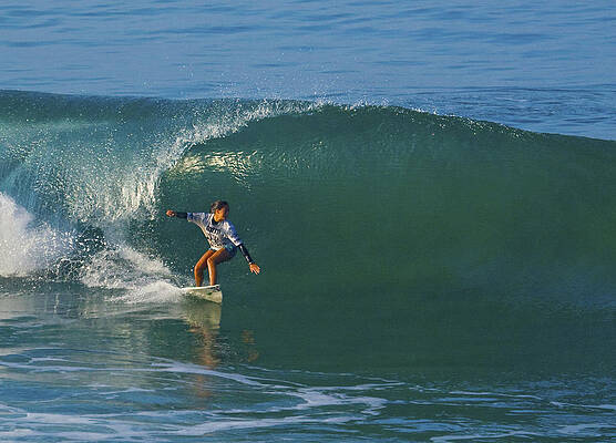 Surfer Wall Art featuring the photograph Surfer Girl Malia Manuel by Waterdancer