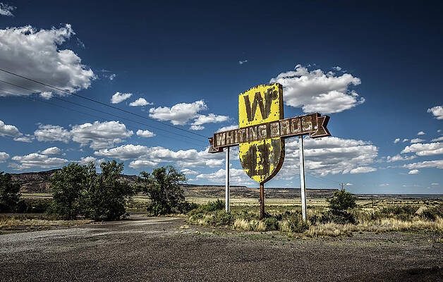 Vintage Wall Art featuring the photograph Vintage Whiting Bros. Sign In New Mexico #1 by Miroslav Liska