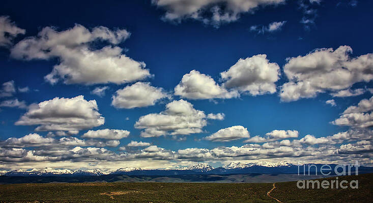 Mountain Photograph - Clouds Above The Wallowa Mountain Range In Eastern Oregon by Bruce Block