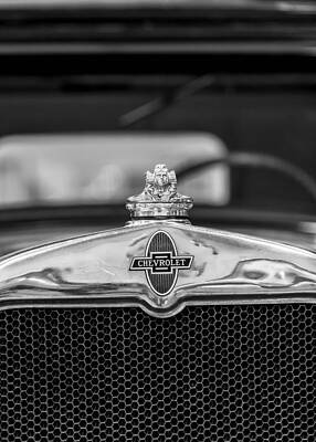 Black And White Wall Art featuring the photograph 1930 Chevy Coupe by Bill and Linda Tiepelman