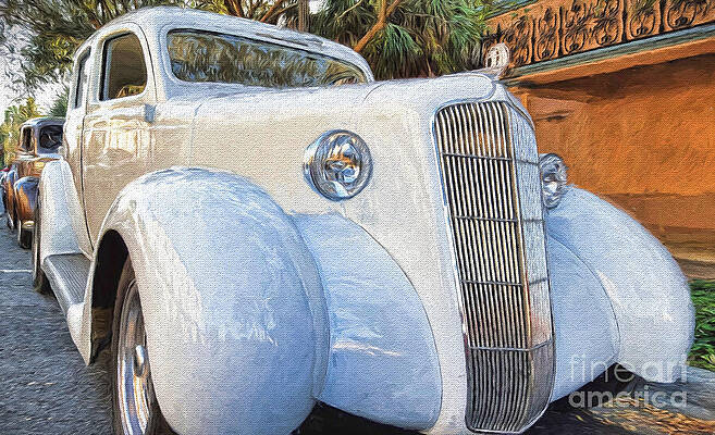 Wall Art featuring the photograph 1935 Plymouth Coupe Series 3 Of 3 by Mary Lou Chmura