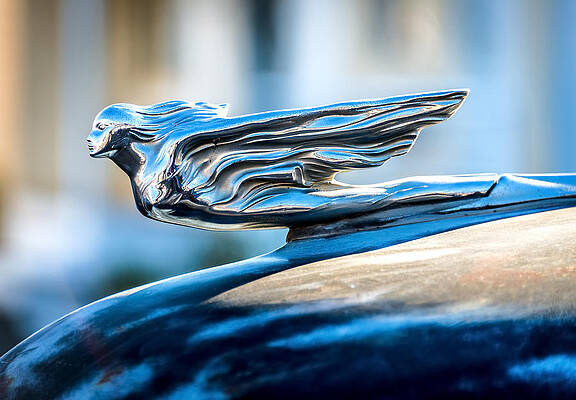California Wall Art featuring the photograph 1941 Winged Goddess Hood Ornament - Classic Cadillac Photograph by Duane Miller