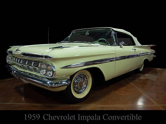 Transportation Photograph - 1959 Chevy Impala Convertible by Flees Photos
