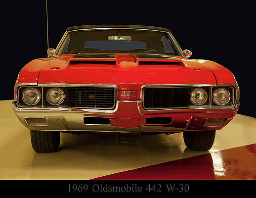 Front View of 1969 Oldsmobile 442 Photograph