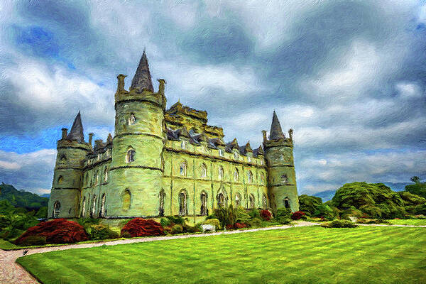 Architecture Painting - Inveraray Castle In Western Scotland, United Kingdom #2 by Miroslav Liska