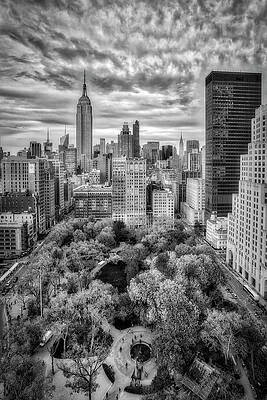 Nyc Wall Art featuring the photograph Madison Square Park Aerial View #2 by Susan Candelario