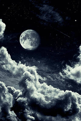 Mysterious Painting - Moonlight Sonata #2 by AM FineArtPrints