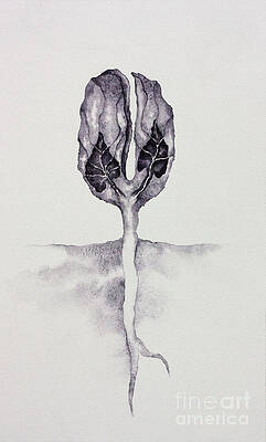 Wall Art featuring the painting 2 Of Spades by Srishti Wilhelm