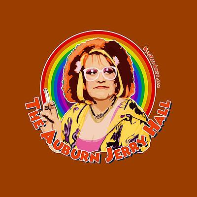 Digital Art - The Auburn Jerry Hall #2 by BFA Prints