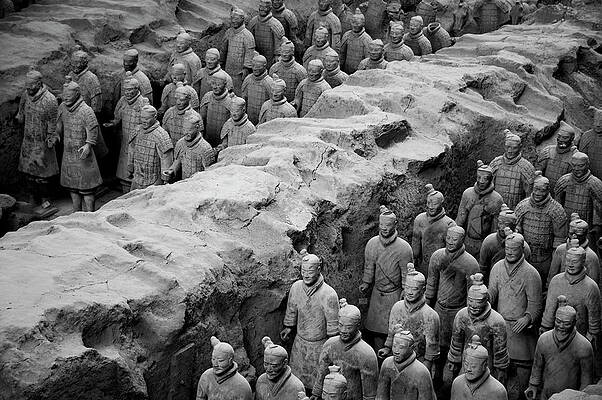 Terracotta Army in Formation Photograph