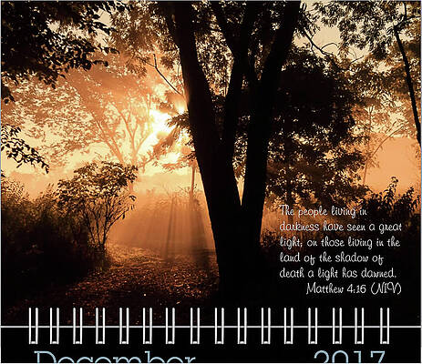 Inspirational Photograph - 2017 Inspirational Calendar Preview - December by Joni Eskridge