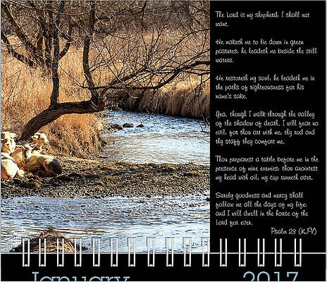 Inspirational Photograph - 2017 Inspirational Calendar Preview - January by Joni Eskridge