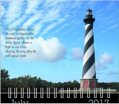 Inspirational Photograph - 2017 Inspirational Calendar Preview - July by Joni Eskridge