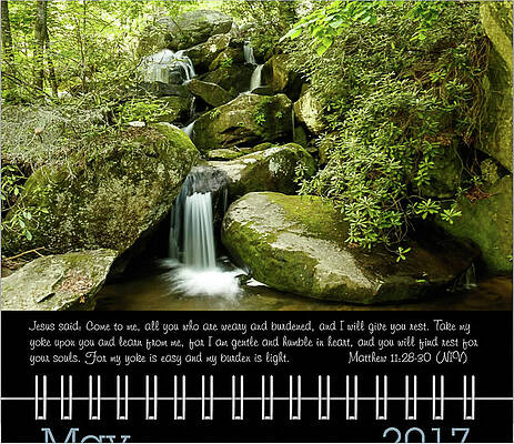 Inspirational Photograph - 2017 Inspirational Calendar Preview - May by Joni Eskridge