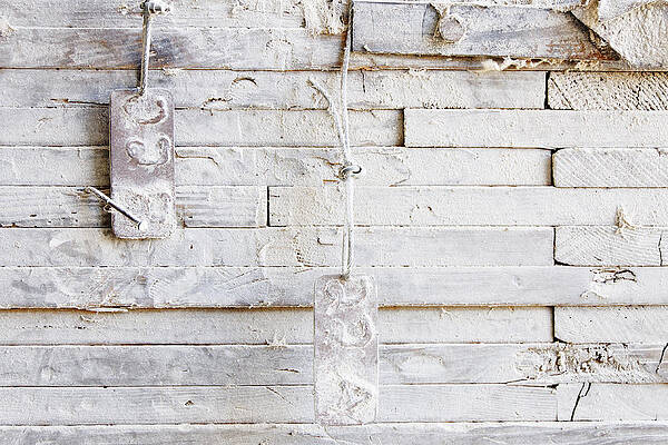 Textured Photograph - 22 A And B -- Granary Wall In Templeton, California by Darin Volpe