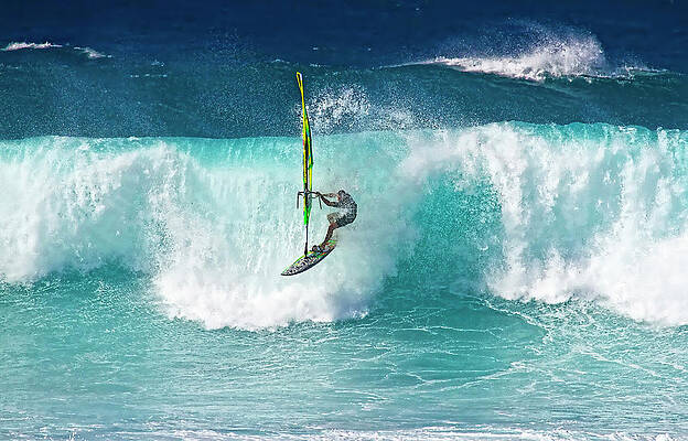 Athlete Wall Art featuring the photograph Maui Windsurfer Pro #3 by Waterdancer