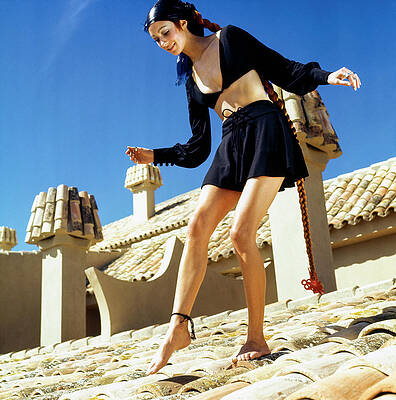 Elegant Wall Art featuring the digital art Portrait Of Marisa Berenson #3 by Henry Clarke