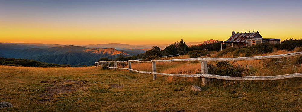Wall Art featuring the photograph Sunset Above Craigs Hut  In The Victorian Alps, Australia #3 by Miroslav Liska