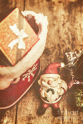 Rustic Photograph - A Clause For A Merry Christmas by Jorgo Photography