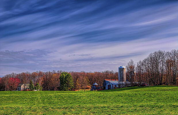 Country Wall Art featuring the photograph A Farmer's Backyard In Spring by Dale Kauzlaric