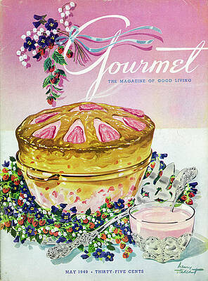 Tableware Photograph - A Gourmet Cover Of A Souffle by Henry Stahlhut