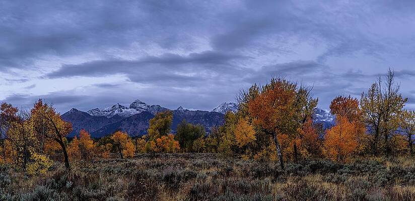 Wyoming Wall Art featuring the photograph A Grand Fall by Jeff Stoddart